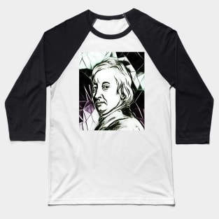 John Dryden Black and White Portrait | John Dryden Artwork 3 Baseball T-Shirt